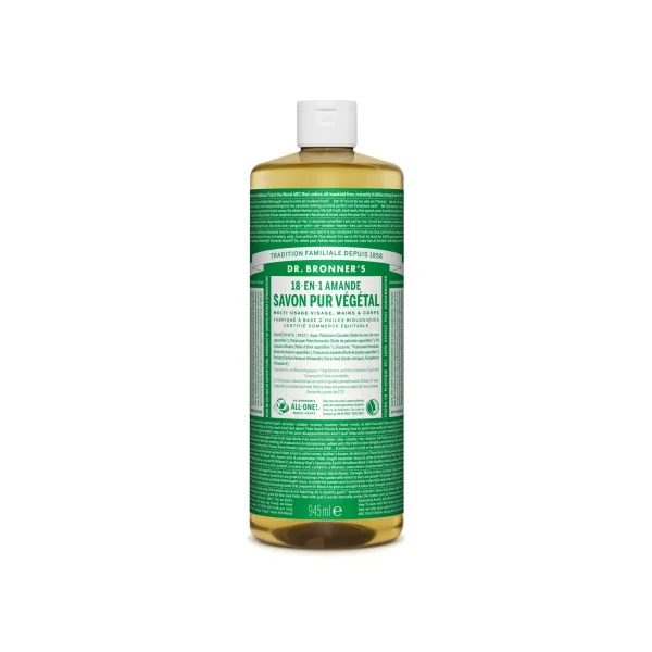 Savon liquide amande Dr Bronner's 945ml