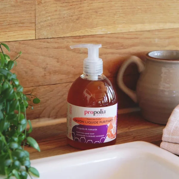 Savon liquide mains purifiant Propolis & Romarin