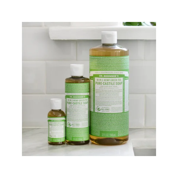 Savon liquide thé vert Dr Bronner's 240ml