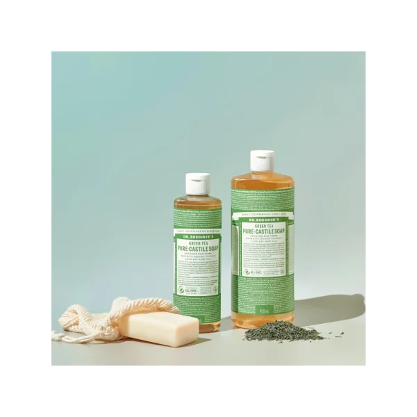 Savon liquide thé vert Dr Bronner's 475ml