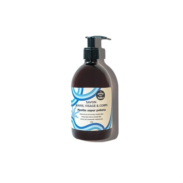 Savon mains, visage et corps - menthe super poivrée - 500 ml