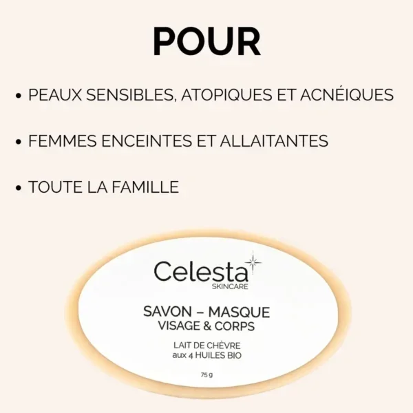 Savon Masque au Lait de Chèvre – 100/100 YUKA