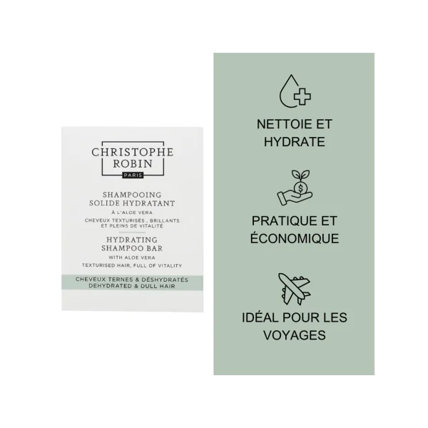 Shampoing solide hydratant à l'aloe vera 100 gr