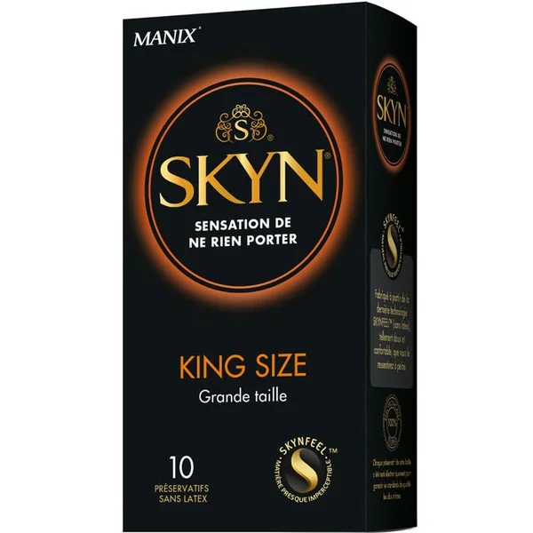 SKYN - KING SIZE - Préservatifs Grande Taille, 10 Unités