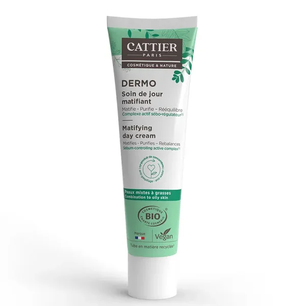 Soin de Jour Matifiant Bio - Visage - Peaux Mixtes à Grasses, 40ml