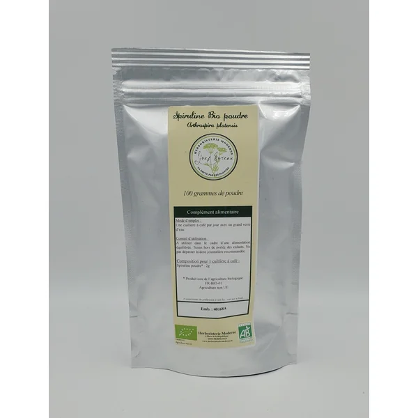 Spiruline BIO - Concentrée en phycocyanine (Poudre)