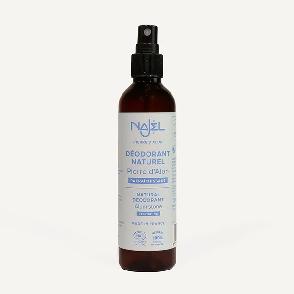 Spray liquide Pierre d'Alun naturelle - Déodorant (garantie sans sel d'aluminium)