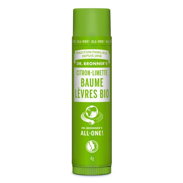 Stick à Lèvres Bio Citron Vert Dr Bronner's 4gr