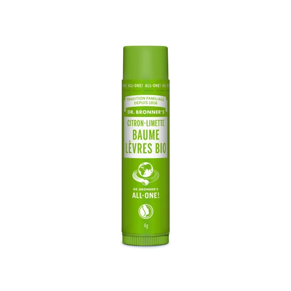 Stick à Lèvres Bio Citron Vert Dr Bronner's 4gr