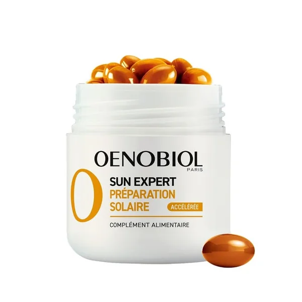 SUN EXPERT - Préparation Solaire Accélérée - Programme 15 jours, 15 Capsules Végétales