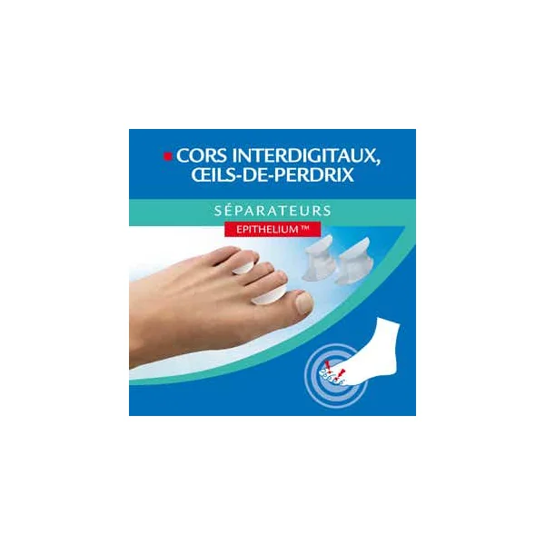 Séparateurs à l'Epithelium Cors Interdigitaux, Oeils-de-Perdrix - Taille L, 1 lot de 4