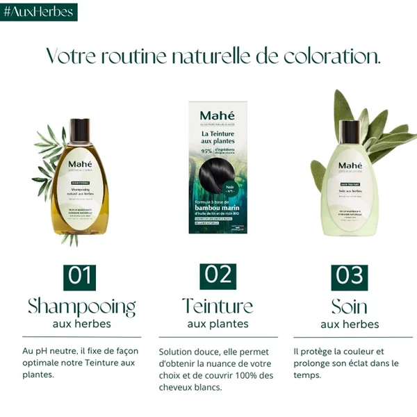 Teinture aux plantes Martine Mahé n°5 Châtain clair