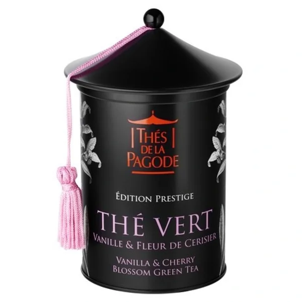 Thés de la Pagode Thé Vert Vanille & Fleur de Cerisier Bio