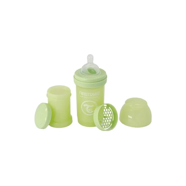 Twistshake Biberon Anti-Colique Édition Limitée S 180 ml 0 Mois et + - Couleur : Vert Cactus