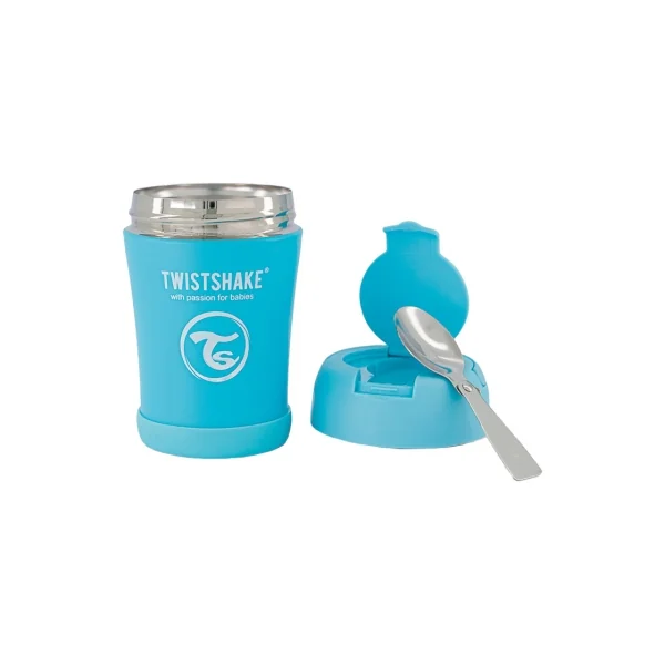 Twistshake Conteneur Alimentaire Isotherm 350 ml - Couleur : Bleu Pastel