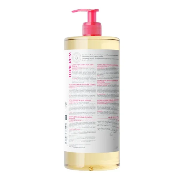 ULTRA-HYDRATANT - Huile de Douche - Visage et Corps - Peaux Sensibles et Sèches, 1L