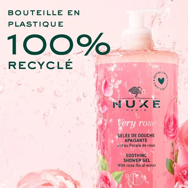 VERY ROSE - Gelée de Douche Apaisante - Corps - Tous Types de Peaux, 750ml