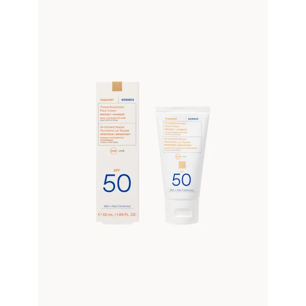 YOGHURT Tinted sun cream for the face SPF50